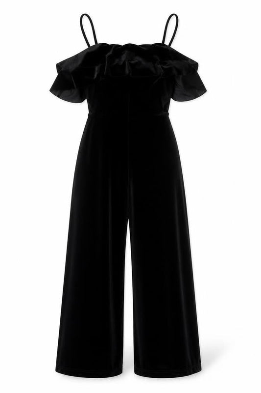 Pins & Needles Women's Black Velvet Jumpsuit XS