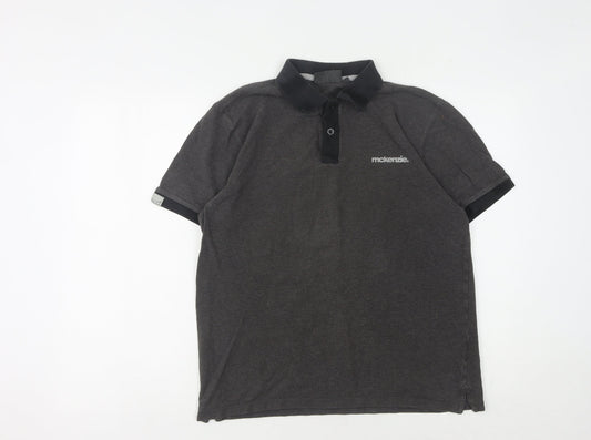 McKenzie Men's Grey Polo Shirt, Size M, Casual