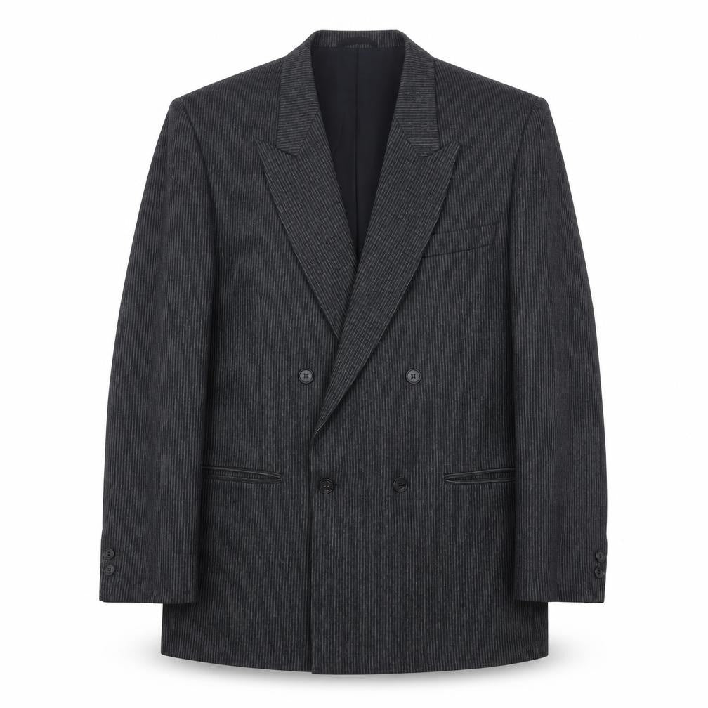 Marlowe Men's Grey Tweed Blazer, Size 40