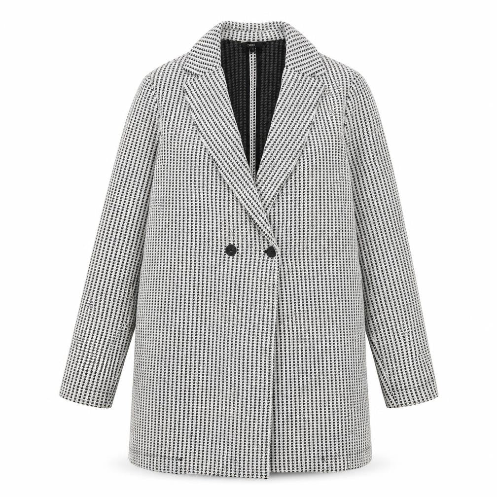 Next Women's Black White Houndstooth Blazer Size 14