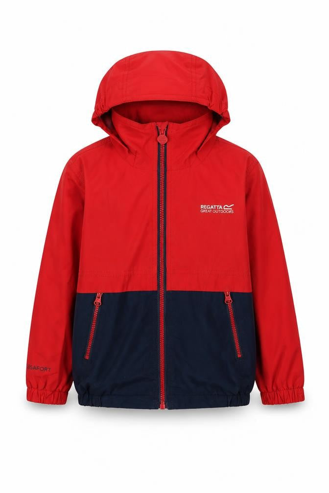 Regatta Boys Red Blue Parka Jacket 3-4 Years, Hooded, Waterproof