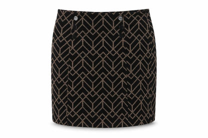 Wallis Women Black Geometric Pencil Skirt Size 14