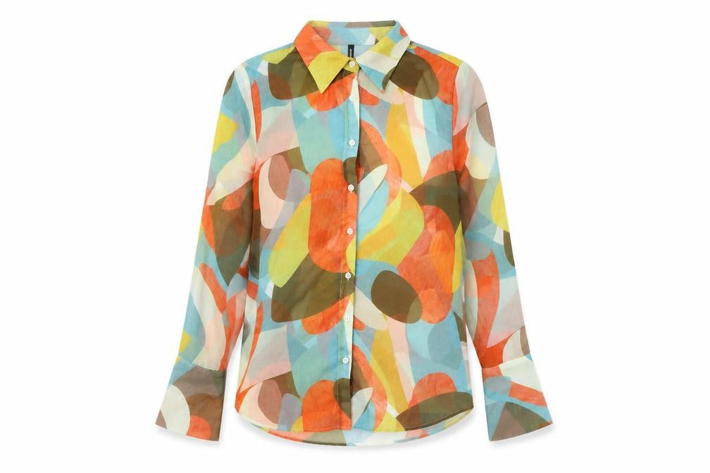 PRETTYLITTLETHING Womens Multicoloured Button-Up Shirt
