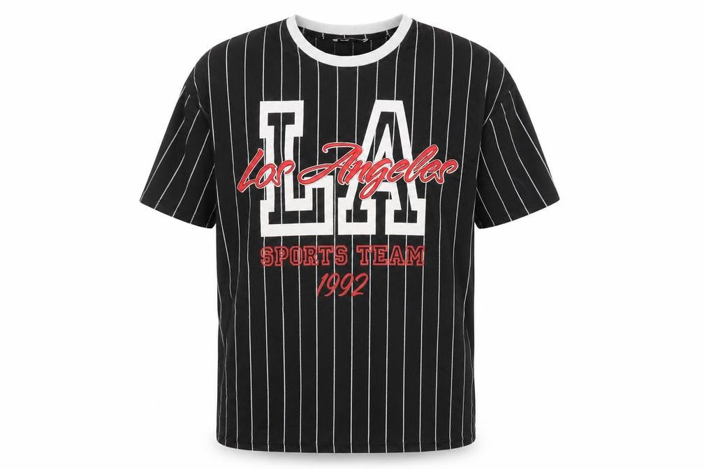 FB Sister Unisex Black Striped T-Shirt S