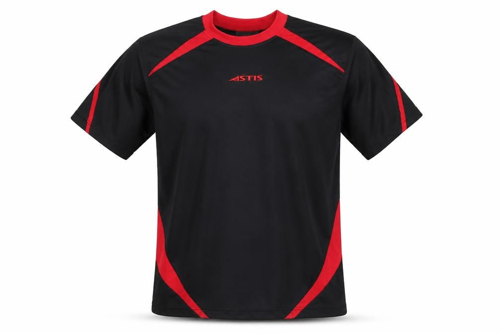 Astis Men's Black Crew Neck Jersey T-Shirt Size M