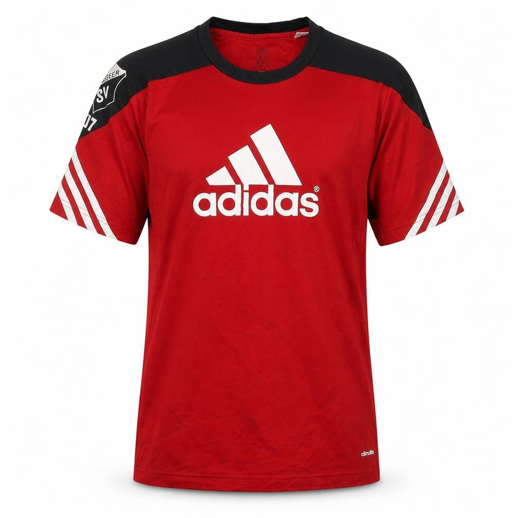 adidas Men's Red T-Shirt, Size S, Sports Style