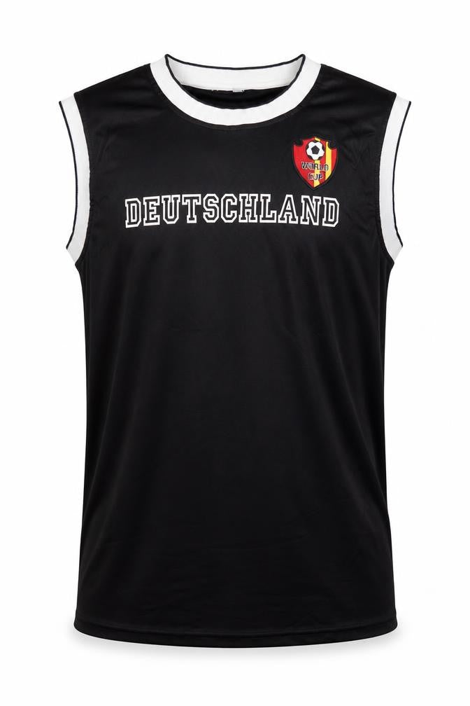 Half Moon Men's Black Football Tank Jersey L