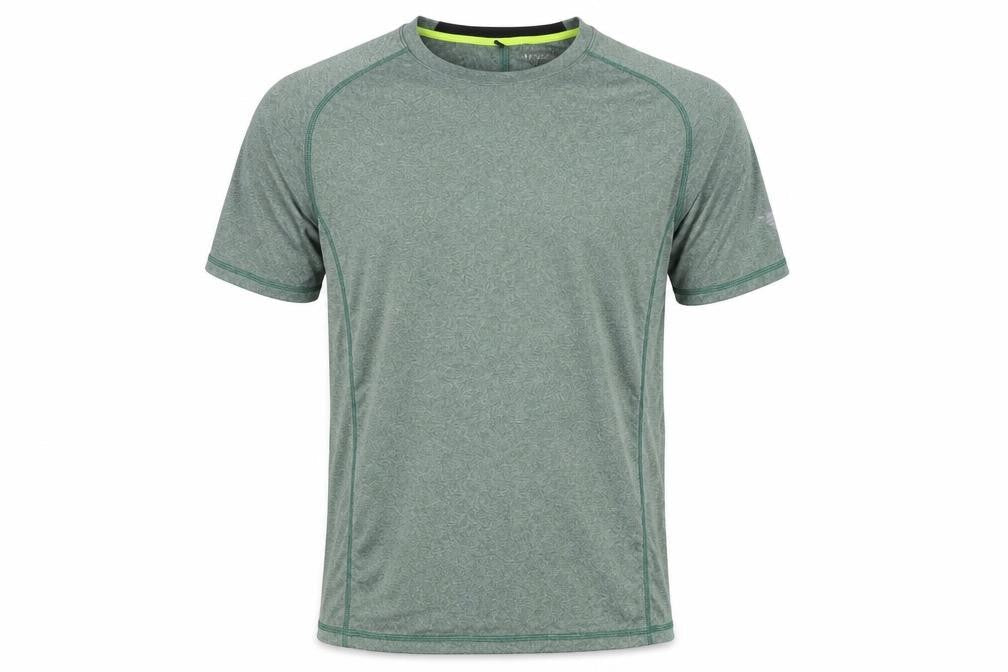 NYATHLETICS Men's Green Athletic T-Shirt, Size S