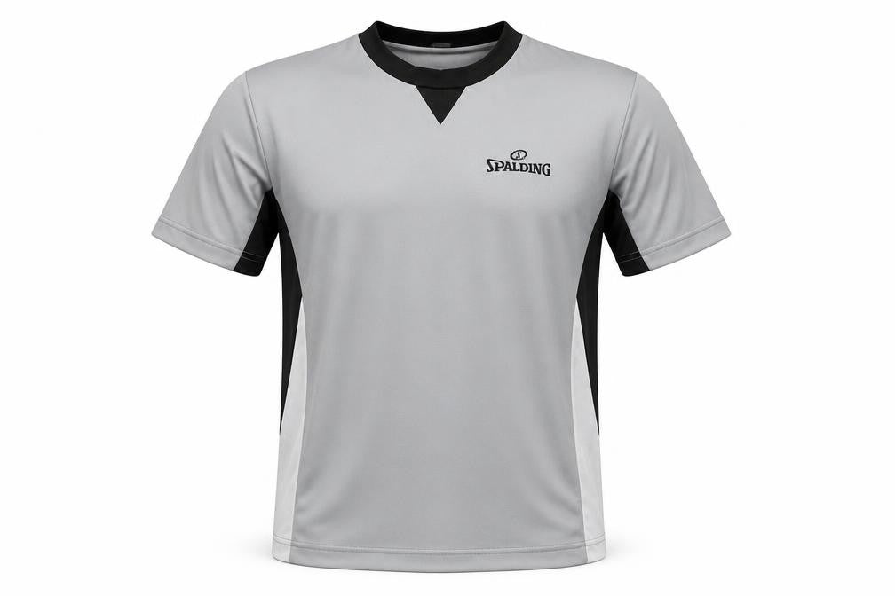 Spalding Men's Grey Black T-Shirt S