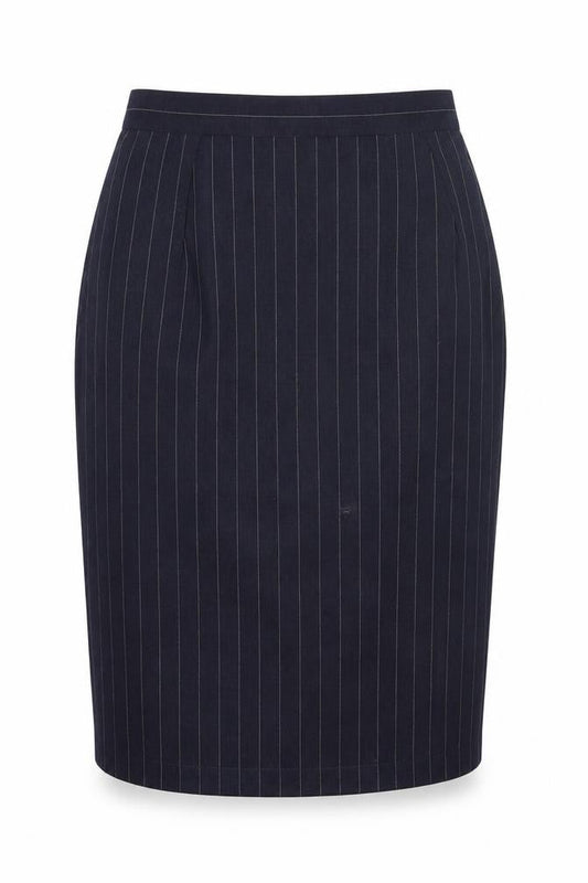 Carla Carini Women's Blue Striped Pencil Skirt Size 12
