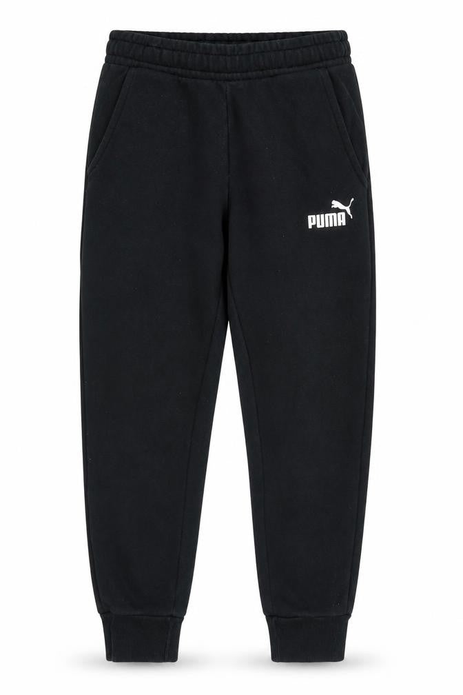 Puma Boys Black Jogger Trousers, Size 9-10 Years