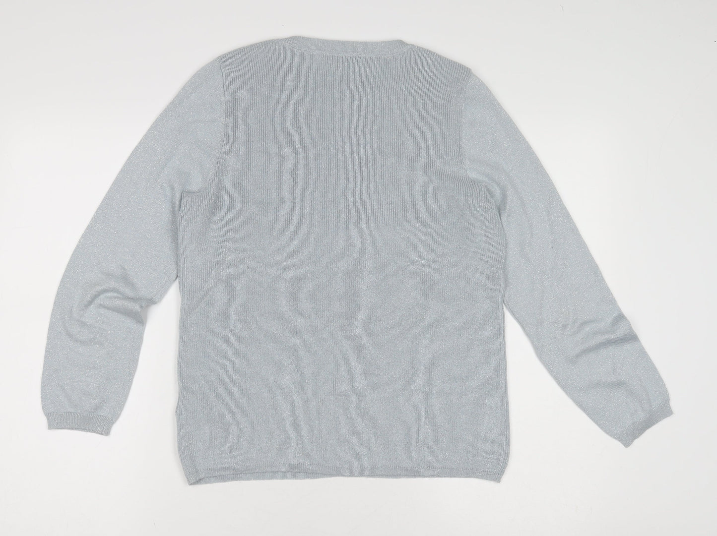 Marks and Spencer Women's Silver Pullover Jumper
