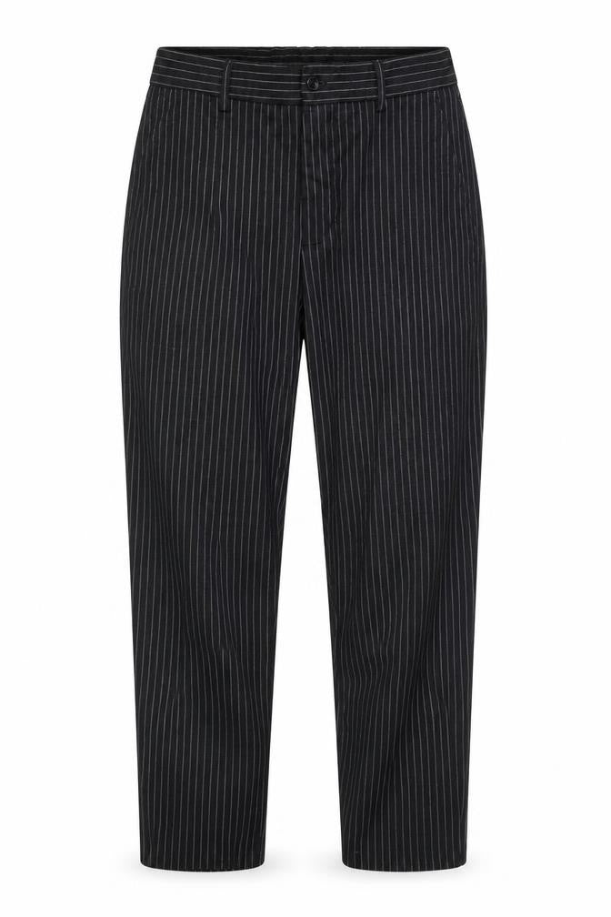 Zara Women's Black Striped Dress Pants, Size 12