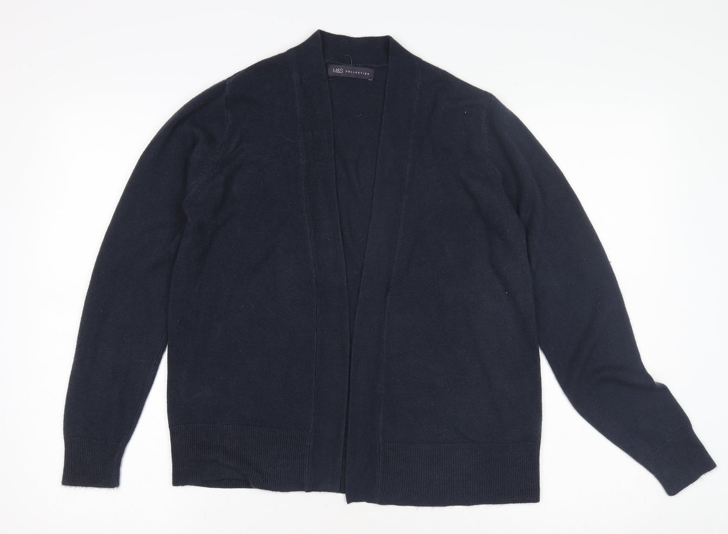 Marks and Spencer Women's Blue Open Front Cardigan M