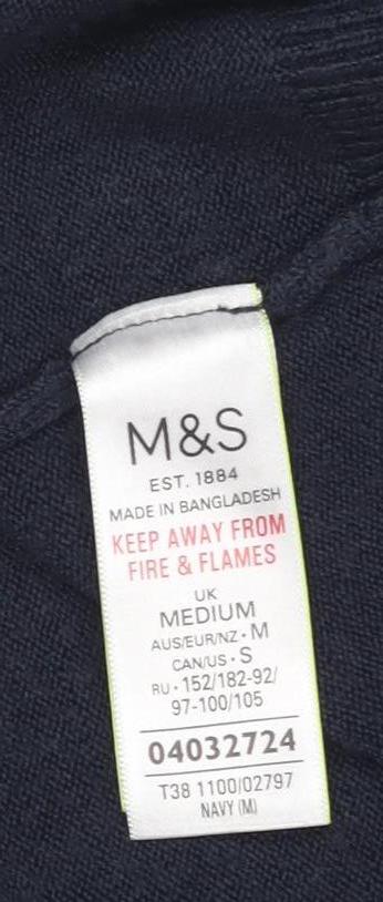 Marks and Spencer Women's Blue Open Front Cardigan M