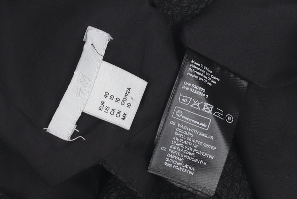 H&M Women's Black Dress Size 12