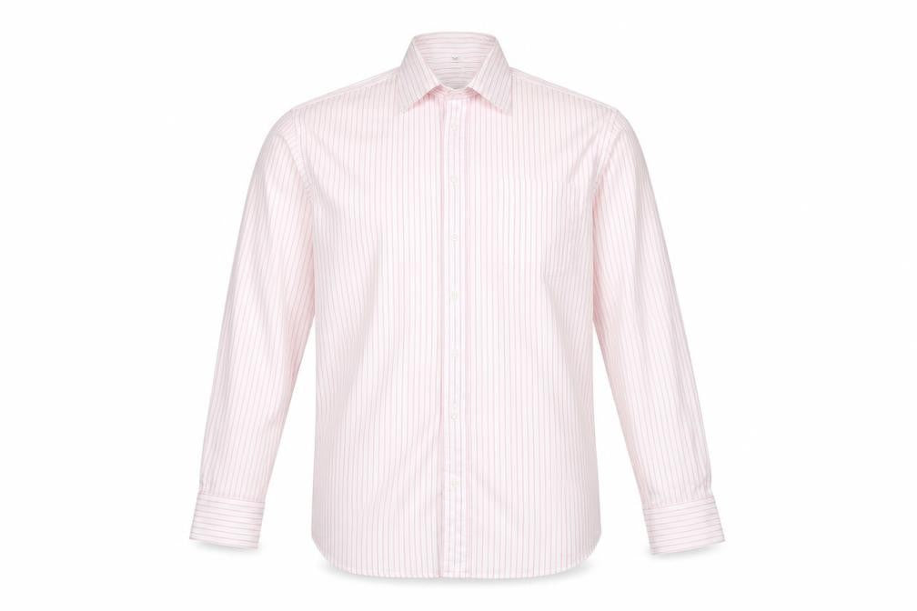 Bäumler Pink Striped Men's Shirt, size 17.