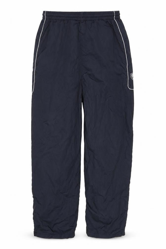 Men's Black Rain Trousers, Size L, Elastic Waist