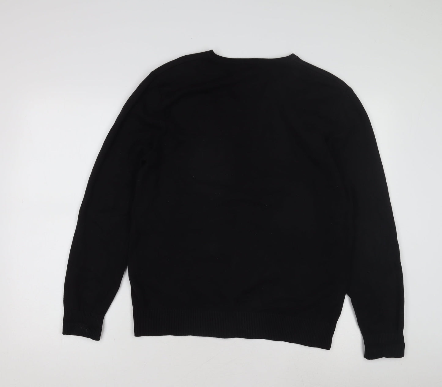 Burton Men's Black V-Neck Pullover Jumper Size M