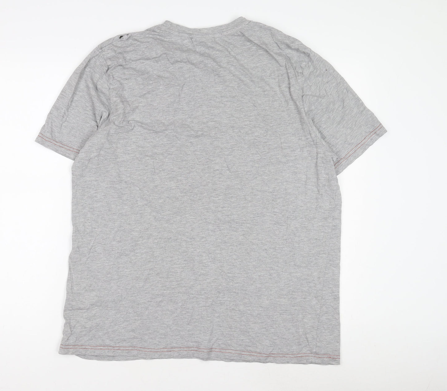 Great Britain Men's Grey Jersey T-Shirt Large Crew Neck