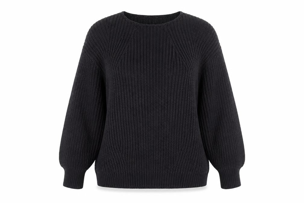 Wrap Women's Black Pullover Jumper, Size 18, Relaxed Fit
