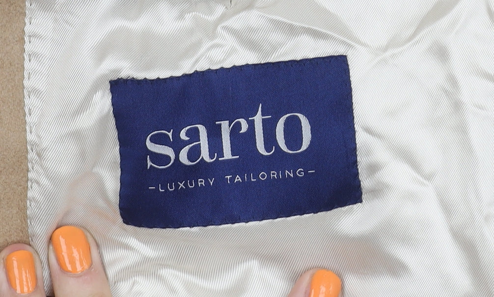 Sarto Men's Beige Camel Blazer M - Elegant Tailoring