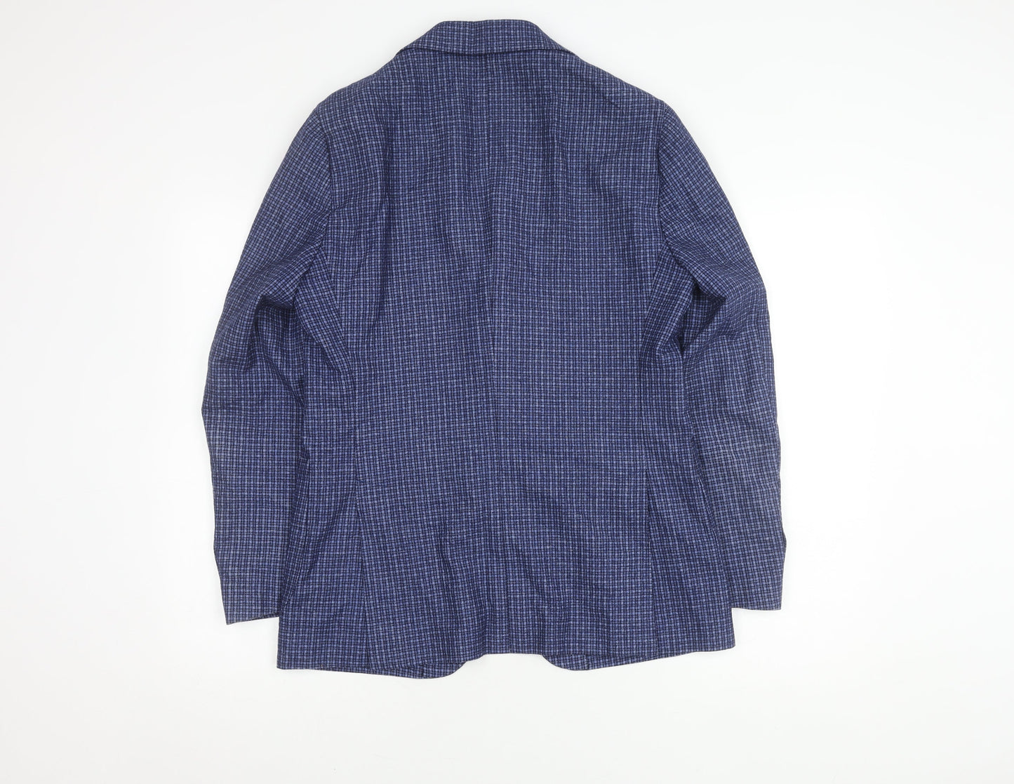 Vitale Barberis Canonico Men's Blue Check Blazer M