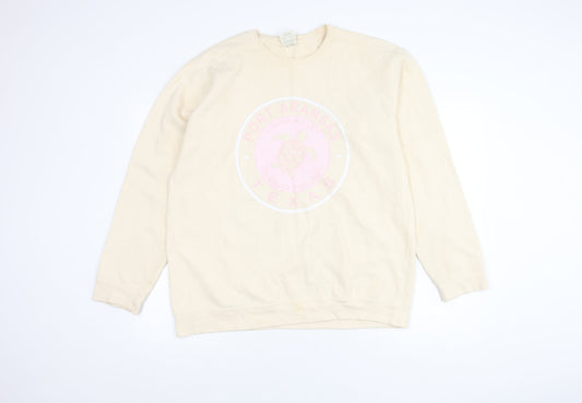 Comfort Colors Unisex Beige L Pullover Sweatshirt