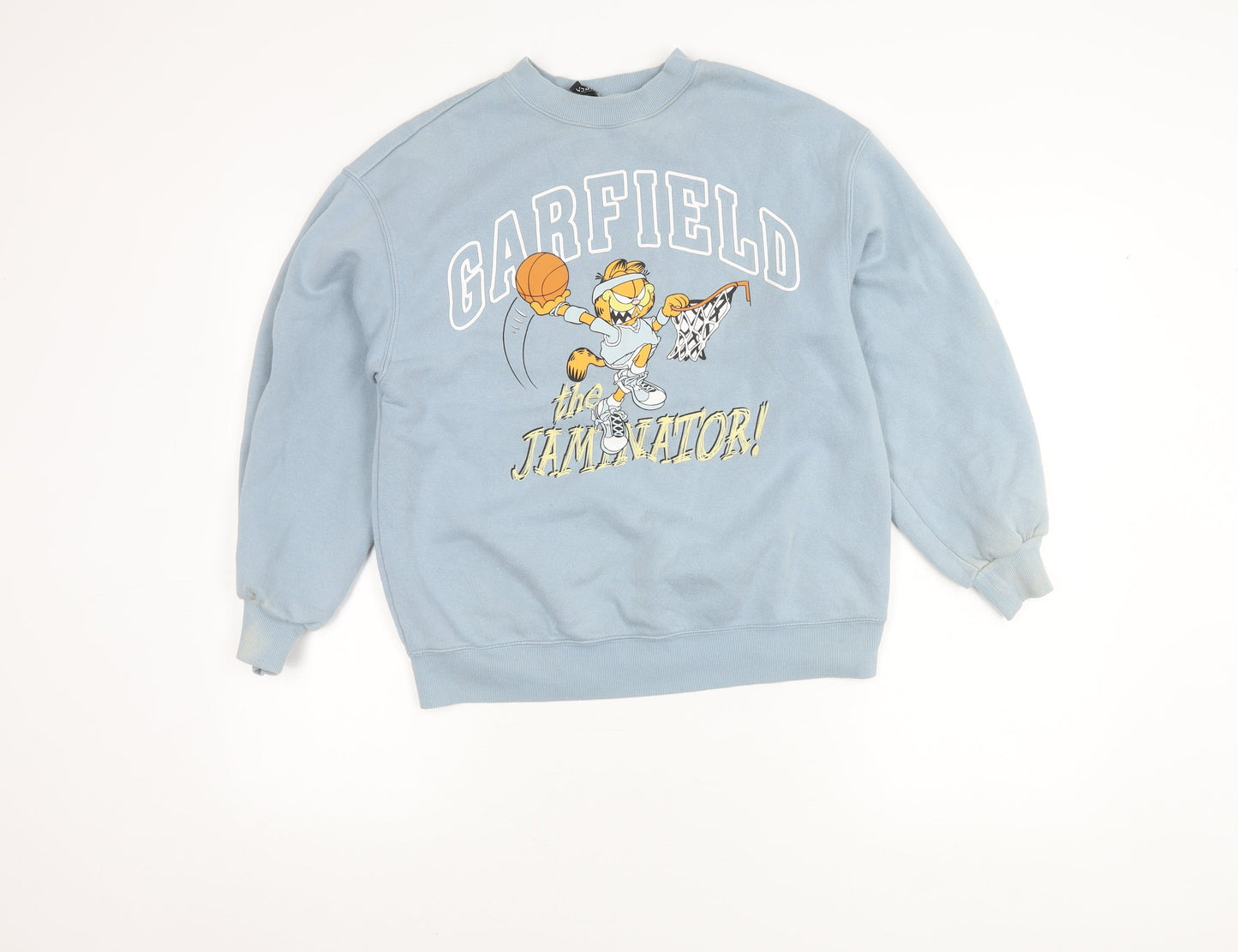H&M Women’s Blue XS Garfield Pullover Sweatshirt