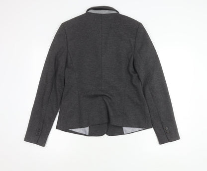 Back view of ESPRIT Women's Grey Blazer, size 14, Two-Button