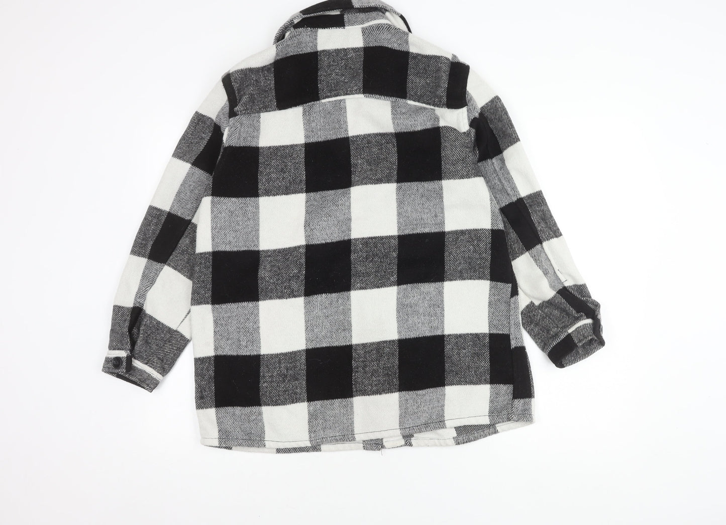 H&M Women's Black White Check Jacket Size S