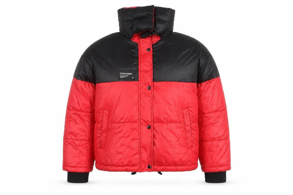 Zara Men's Red Puffer Jacket Size M Casual Winter