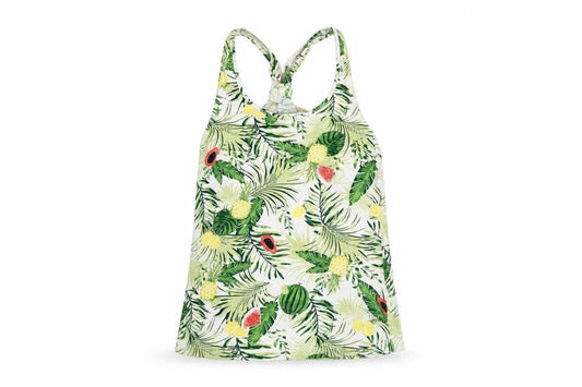 Front view of ESMARA girls’ multicoloured camisole tank top s, tropical print