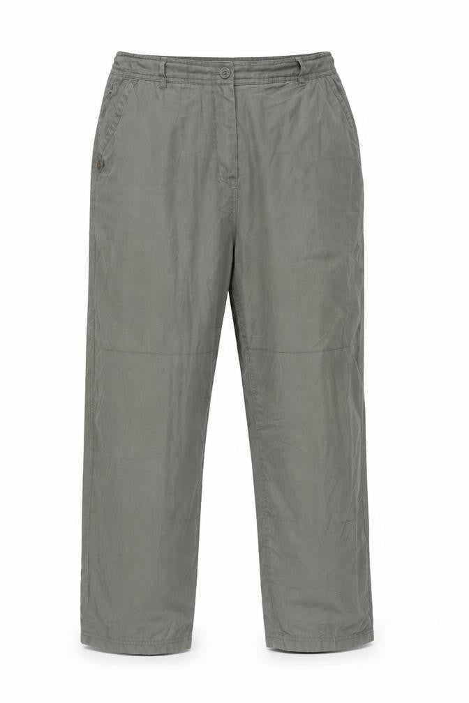 Hawkshead Women's Grey Cotton Trousers Size 16 Slim