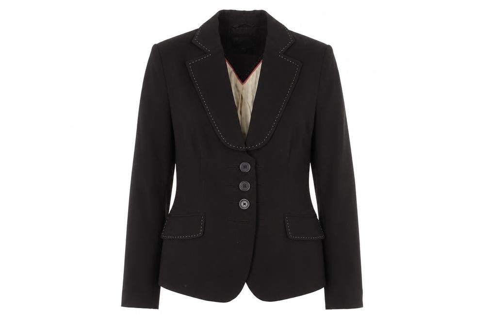 Next Women's Black Blazer Size 10 Peak Lapel