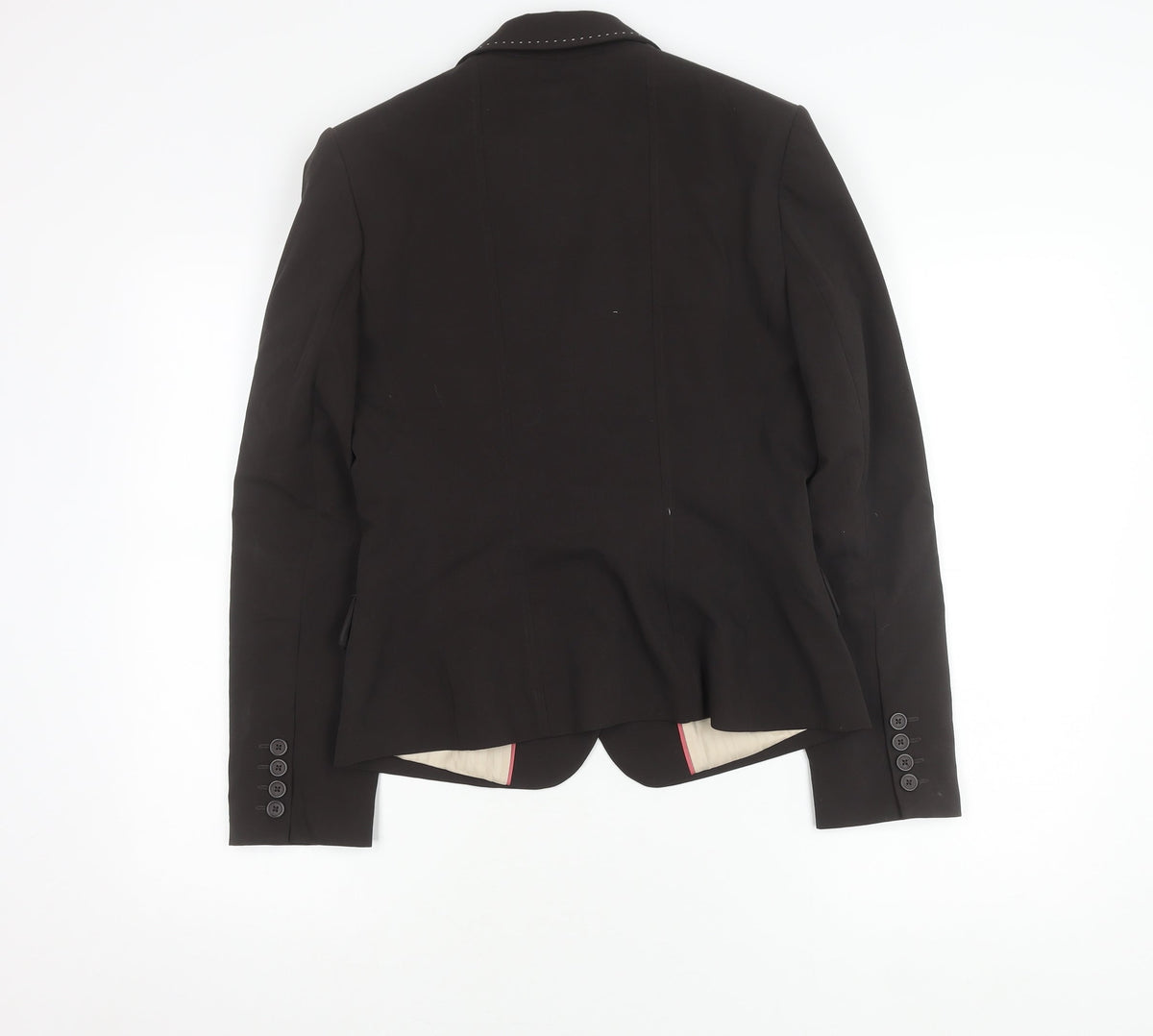Next Women's Black Blazer Size 10 Peak Lapel