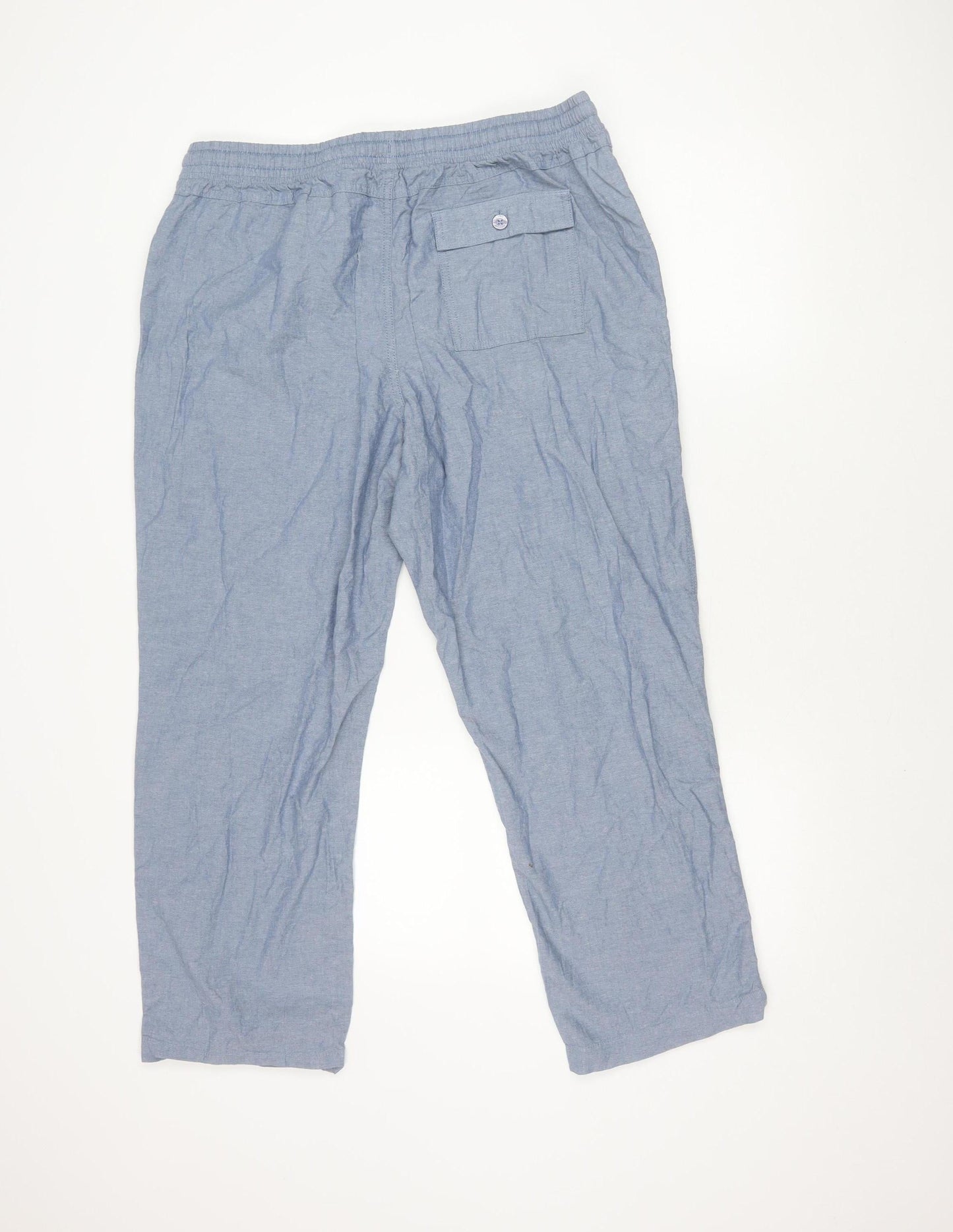 Cotton Traders Women's Blue Trousers - L