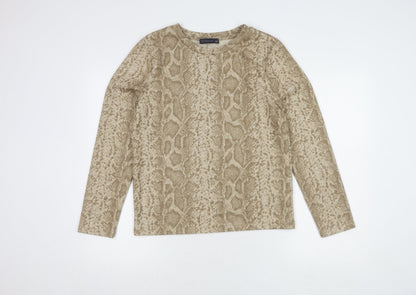 Marks & Spencer Women's Beige Pullover Jumper Size 14