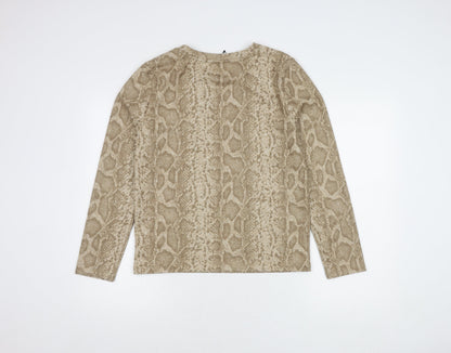Marks & Spencer Women's Beige Pullover Jumper Size 14