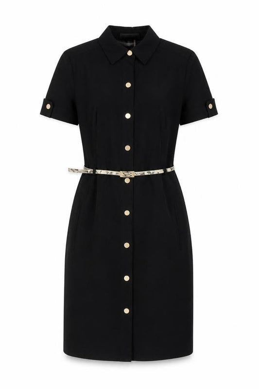 Ellen Tracy Black Women’s Shirt Dress, Size 2