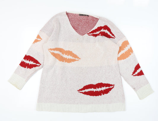Girl In Mind Women's Multicoloured Pullover Jumper M/L