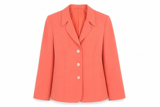 Windsmoor Women's Orange Blazer, Size 14, Notch Lapel