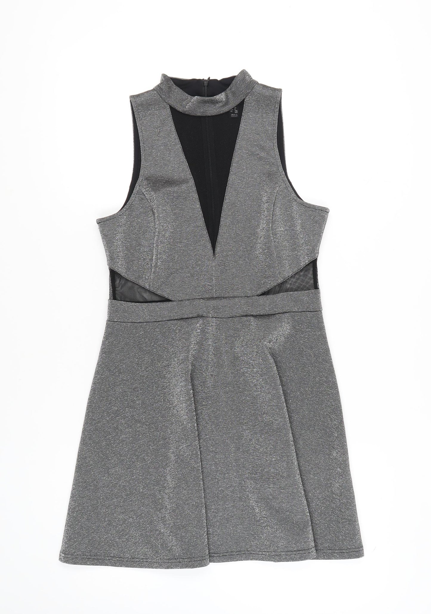 New Look Women's Grey Bodycon Dress, Size 12