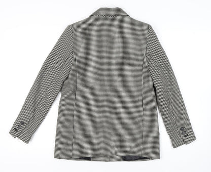 Mango Women's Black Houndstooth Blazer Size S