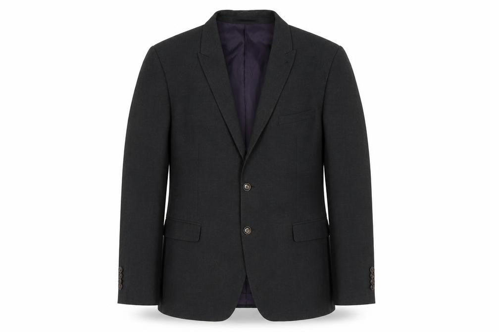 Fellini Men's Grey Blazer, 44R, Formal Regular Fit