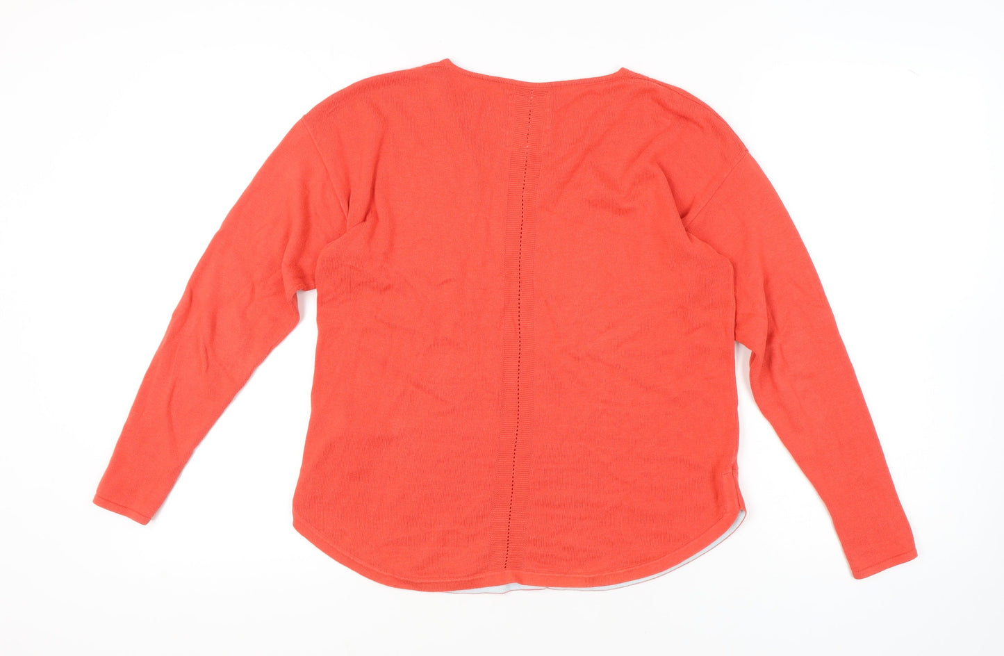 Mantaray Women's Red V-Neck Pullover Jumper Size 10
