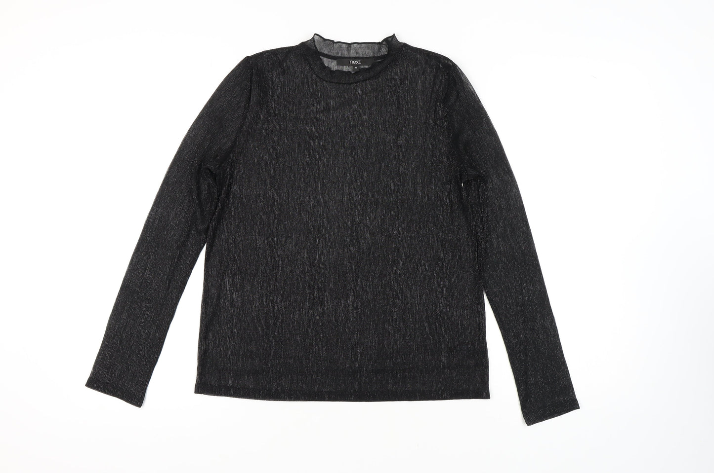 Next Women's Black Knit Top, Size 12, Long Sleeve