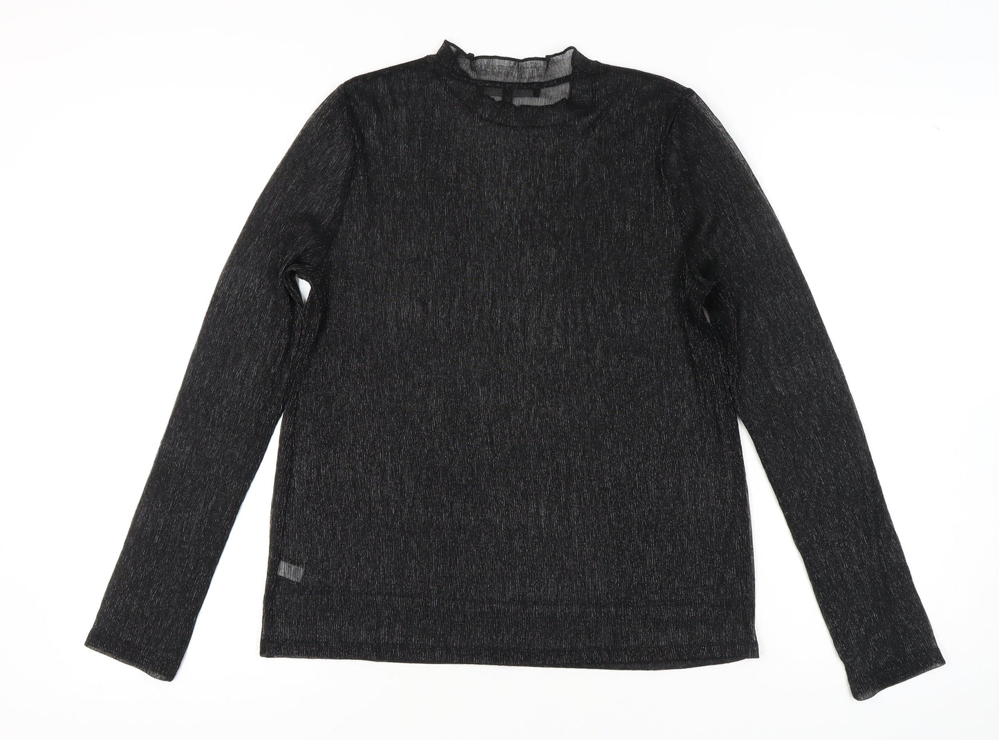 Next Women's Black Knit Top, Size 12, Long Sleeve