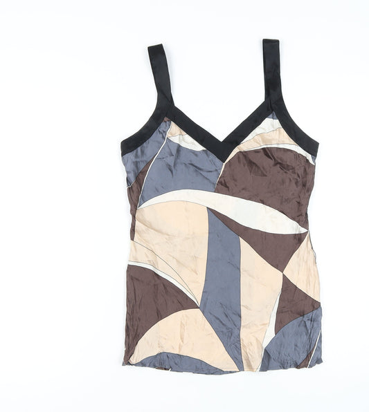Principles Women's Multicoloured Silk Tank Top Size 12