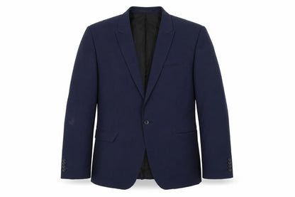 Front view of ASOS Men's Blue Single Breasted Blazer, size 42